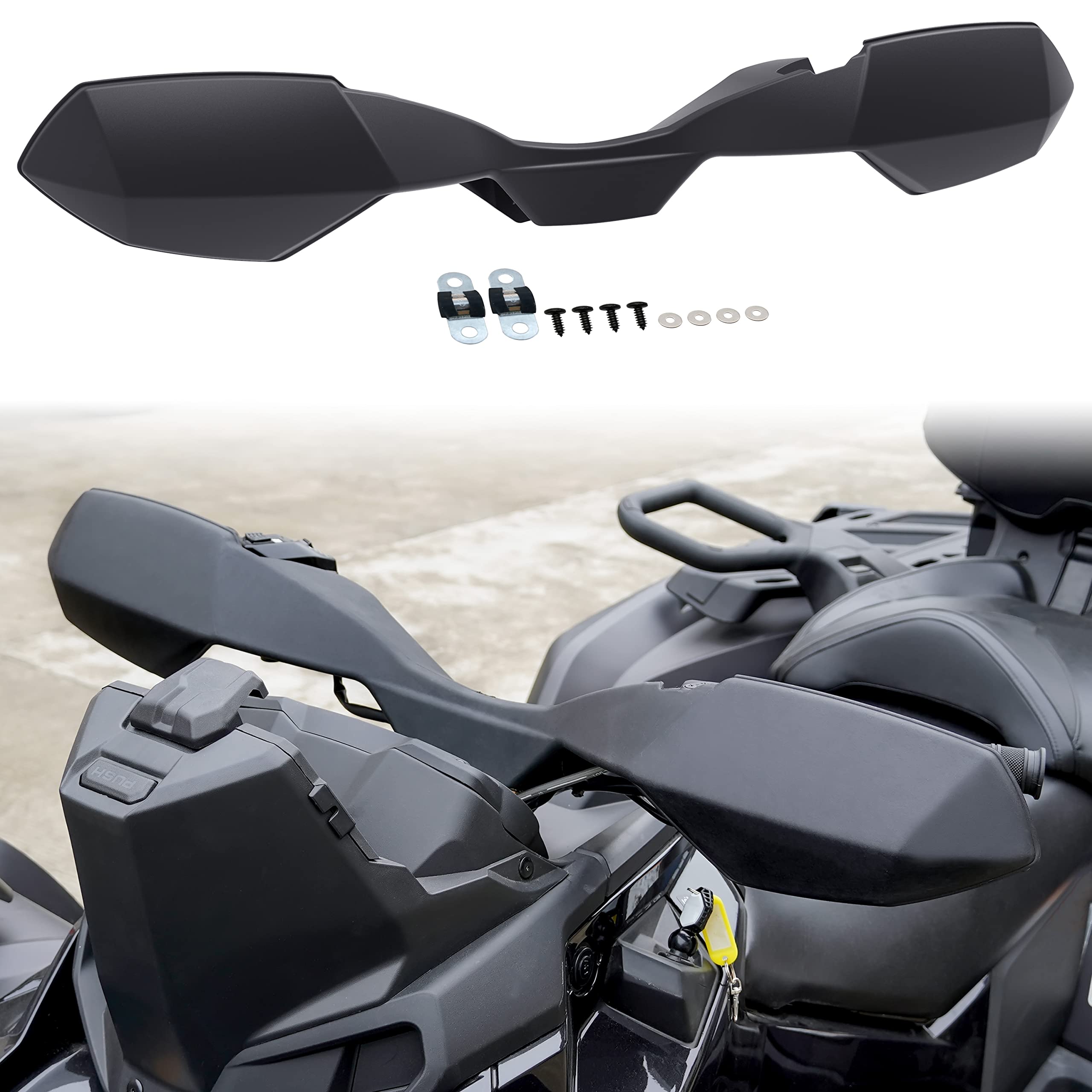 Amazon.com: SAUTVS Black Handguards Protector Wind Deflector for